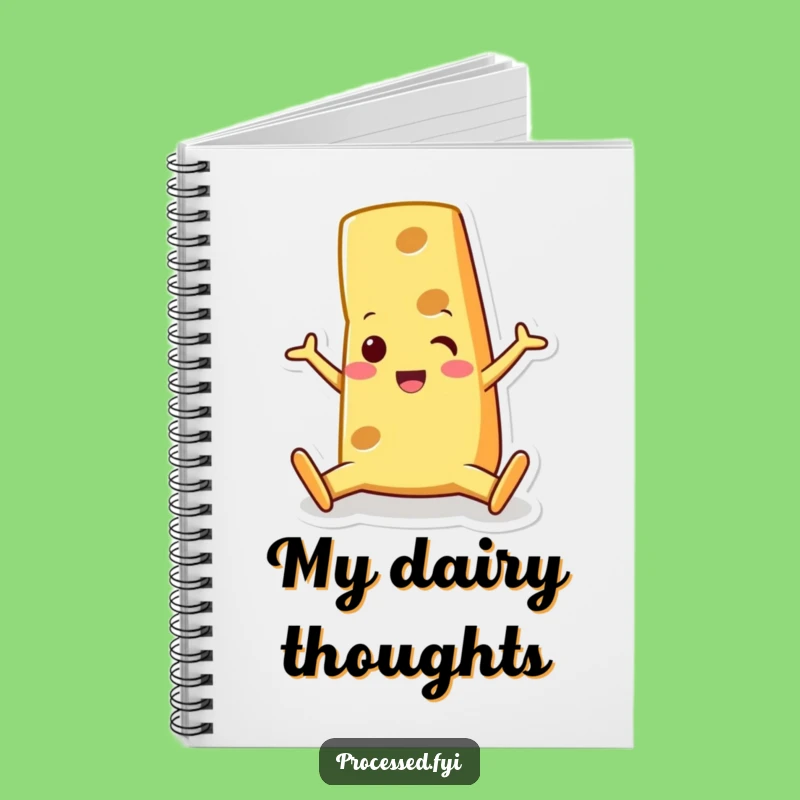 Funny Cheese Wedge Notebook: Jot Down Ideas with This Flexible Friend's Flair