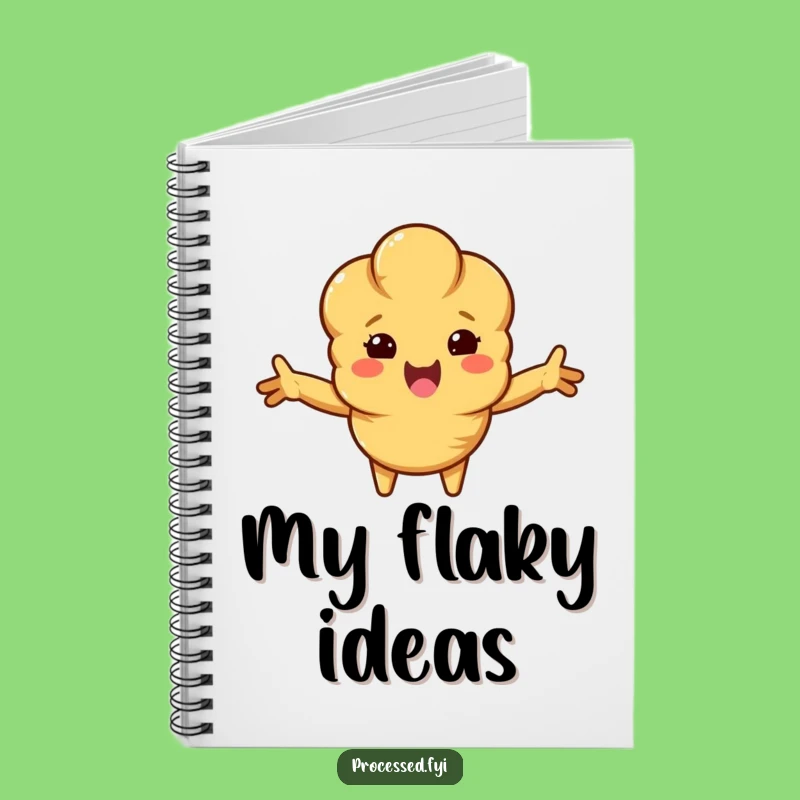 Funny Croissant Beam Notebook: Jot Down Ideas with Pastry Warmth