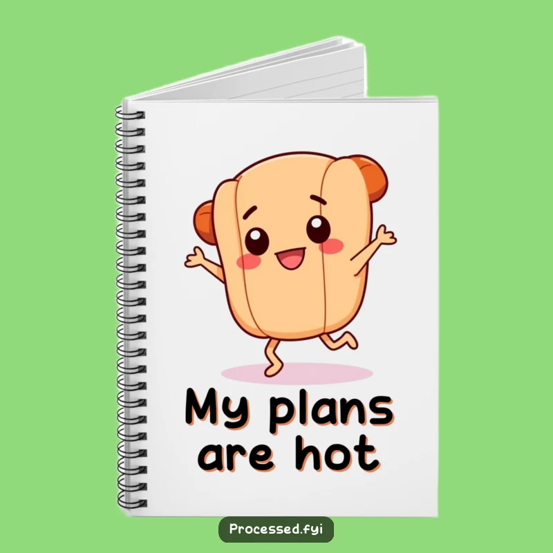 Funny Dancing Hotdog Notebook: Jot Down Ideas with Foodie Flair