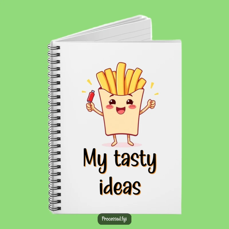 Funny French Fry Juggling Notebook: Jot Down Ideas with Snack Style