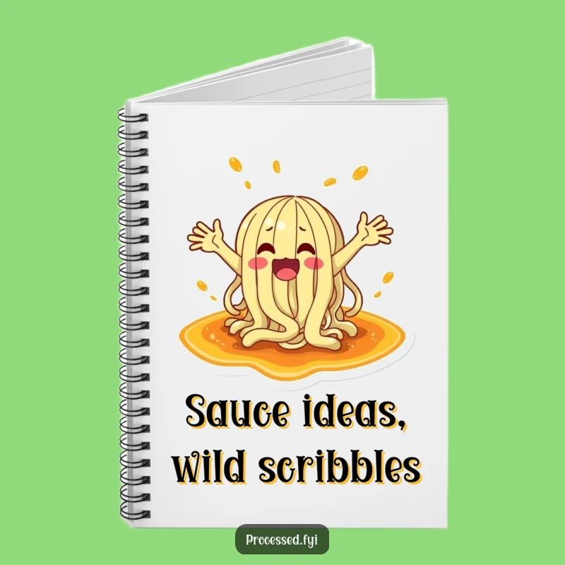 Funny Noodle Splash Notebook: Jot Down Ideas with Hilarious, Saucy Flair