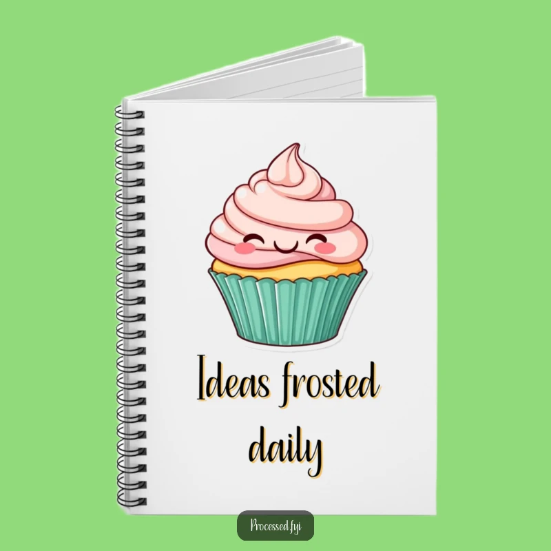 Funny Smiling Cupcake Notebook: Jot Down Ideas with Sweet Flair