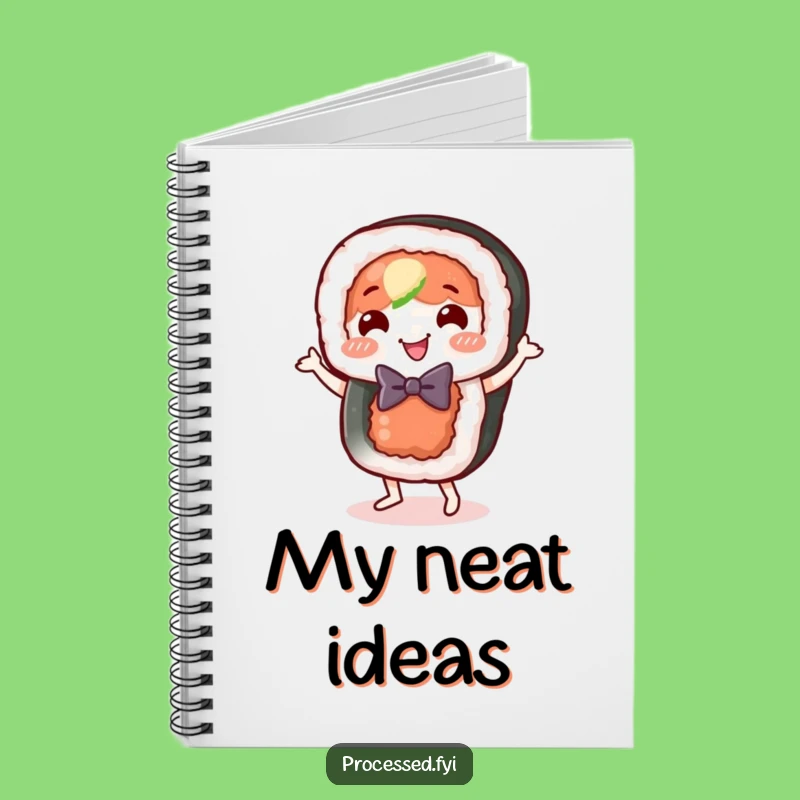 Funny Sushi Roll Dance Notebook: Whimsical Journal for Foodie Ideas