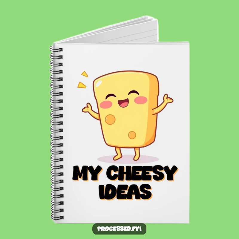 Funny Cheese Dance Notebook - Giggling Dairy Journal for Creative Ideas
