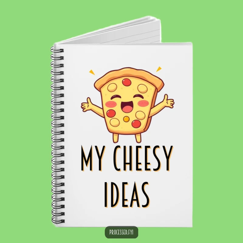 Funny Pizza Slice Giggle Notebook: Cheerful Journal for Foodie Thoughts
