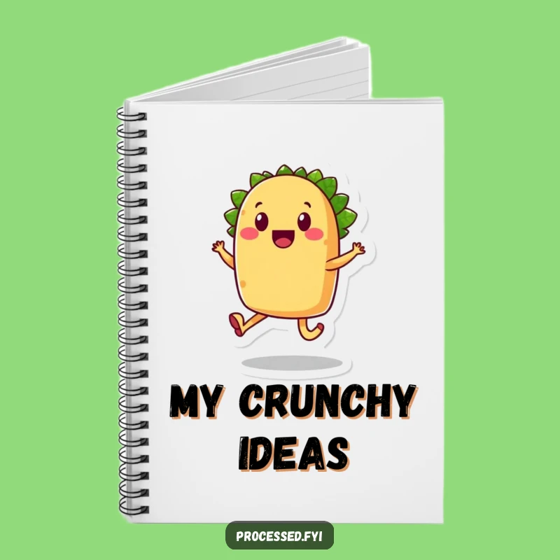 Funny Taco Skip Notebook: Joyful Journal for Foodie Ideas