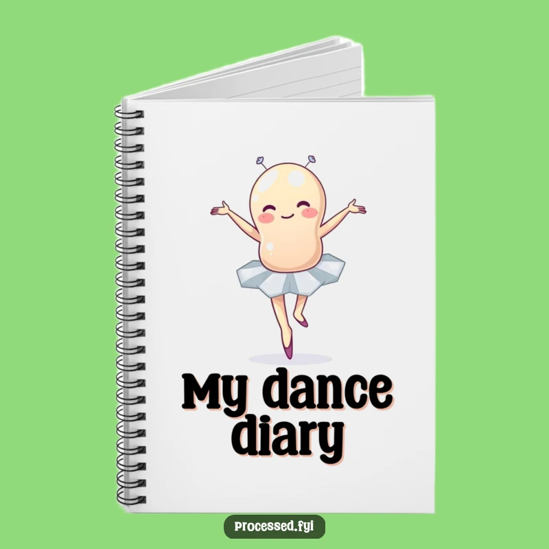 Funny Jellybean Ballet Notebook: Wobbly Dancer Journal Gift