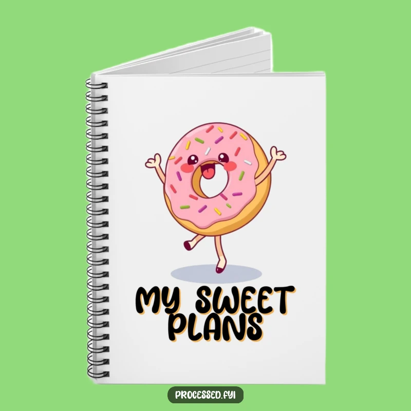 Funny Donut Dance Notebook: Jot Down Ideas with a Pirouetting Donut Pal