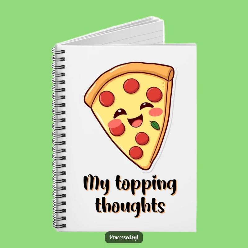 Funny Pizza Wink Notebook: Jot Down Ideas with a Playful Pizza Pal