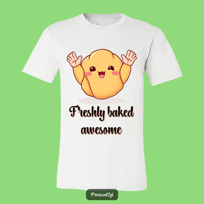 Funny Happy Croissant T-Shirt: Wear Your Breakfast Joy with Pride