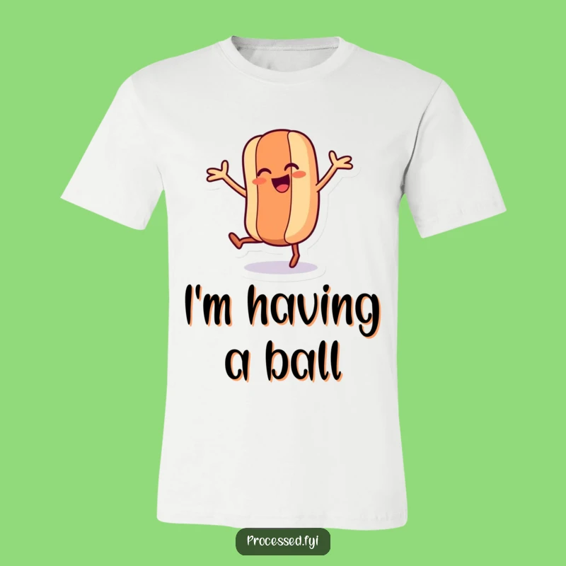 Funny Dancing Hot Dog T-Shirt - Wacky Wiener Apparel for Quirky Style