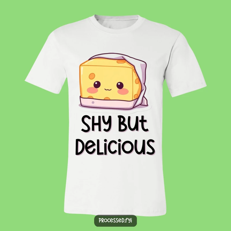 Funny Shy Cheese T-Shirt: Cheesy Grin - A Deliciously Funny Gift!