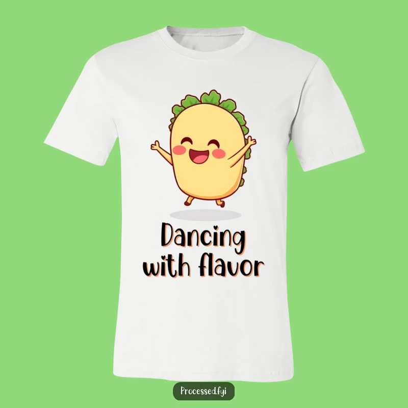 Funny Taco Dancing T-Shirt - Joyful Foodie Humor Tee