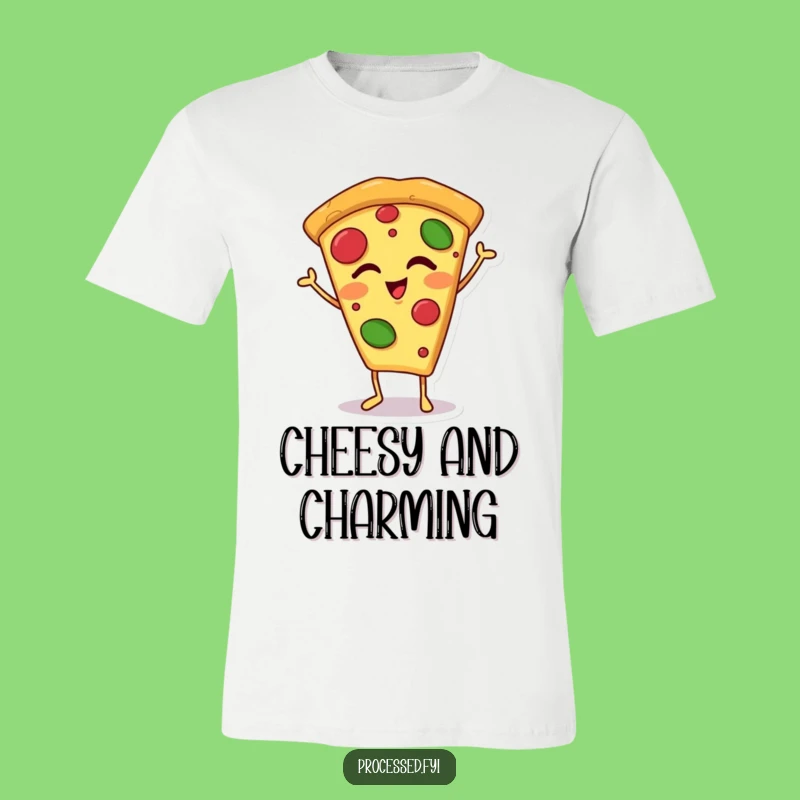 Funny Winking Pizza Slice T-Shirt: Wear Your Love for Pizza