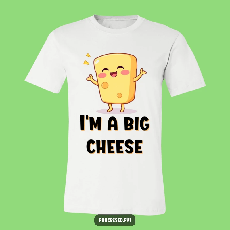 Funny Cheese Dance T-Shirt - Giggling Character Tee for Hilarious Style
