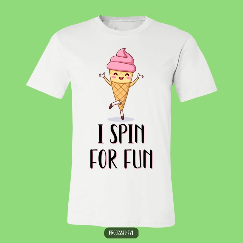 Funny Ice Cream Pirouette T-Shirt: Dance Through Your Day