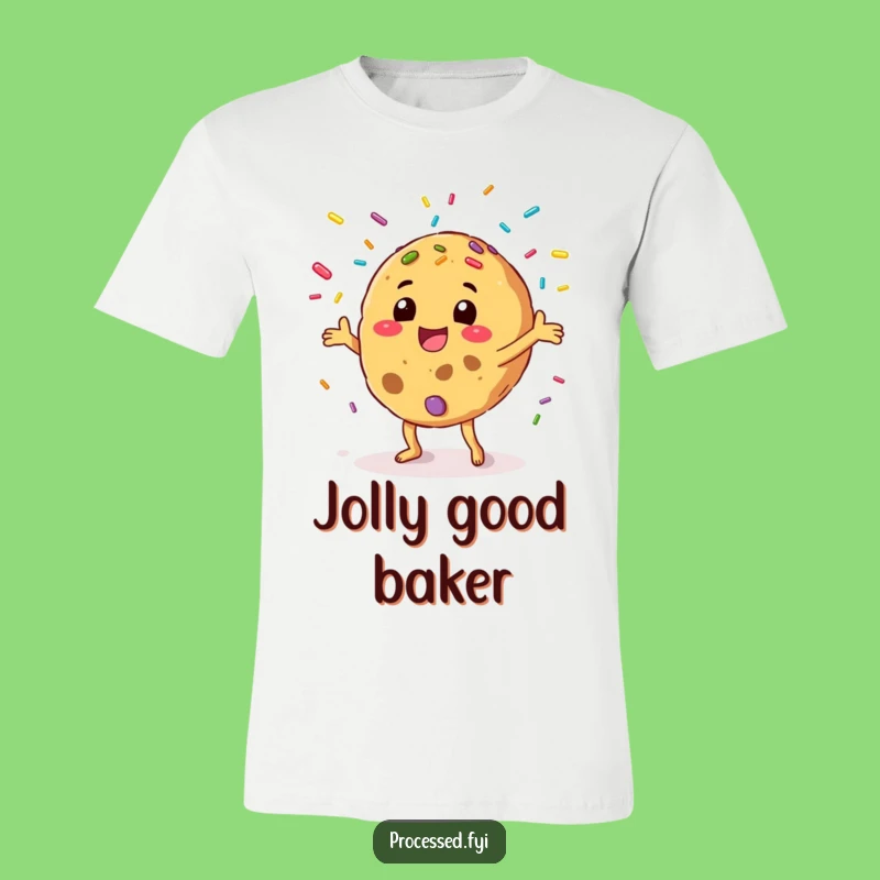 Funny Cookie Juggling T-Shirt - Happy Sprinkles Tee for Playful Style