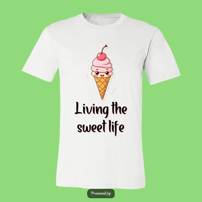 Funny Cheerful Ice Cream T-Shirt: Wear Your Summer Fun with Pride