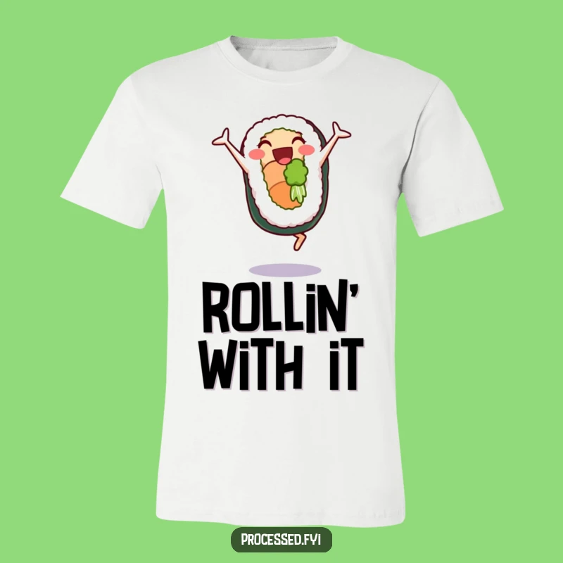 Funny Sushi Cartwheel T-Shirt: Hilarious Gift for Foodie Fun