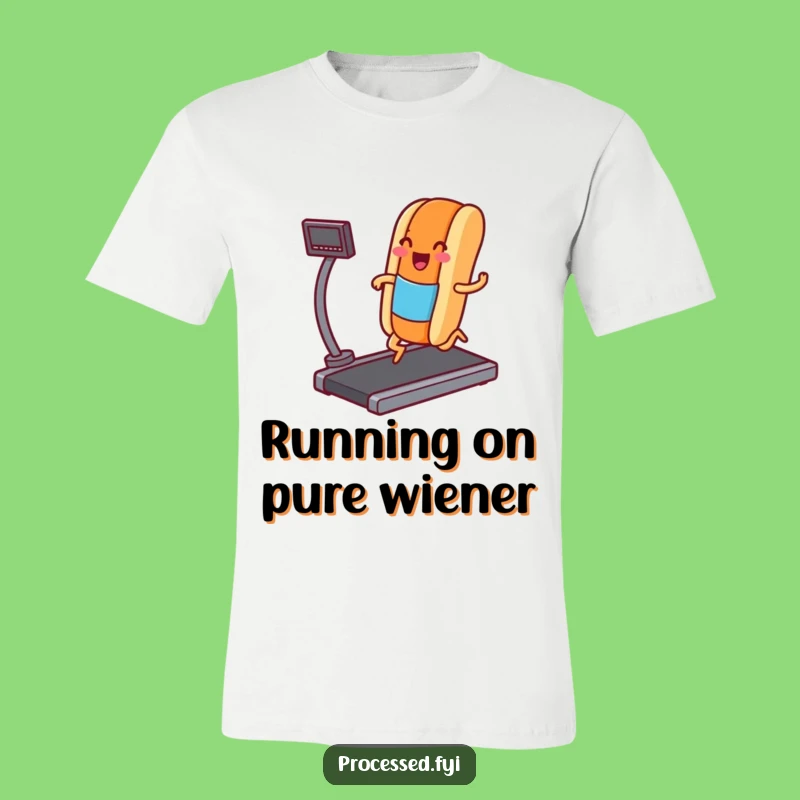 Funny Hot Dog Jogging T-Shirt: A Hilarious Gift for Active Foodies