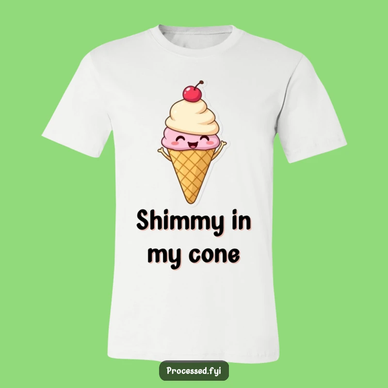 Funny Ice Cream Cone T-Shirt: Happy Shimmies for a Hilarious Look!