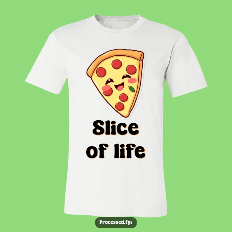 Funny Pizza Wink T-Shirt: Wear Your Love for Pizza with a Playful Slice