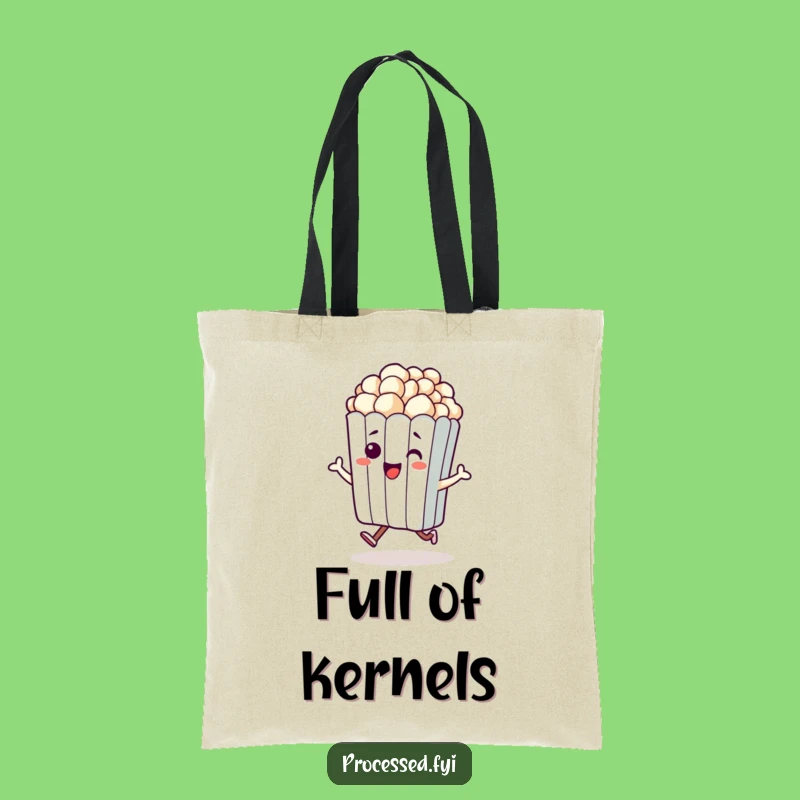 Funny Hopping Popcorn Tote Bag: Carry Your Snacks in Style