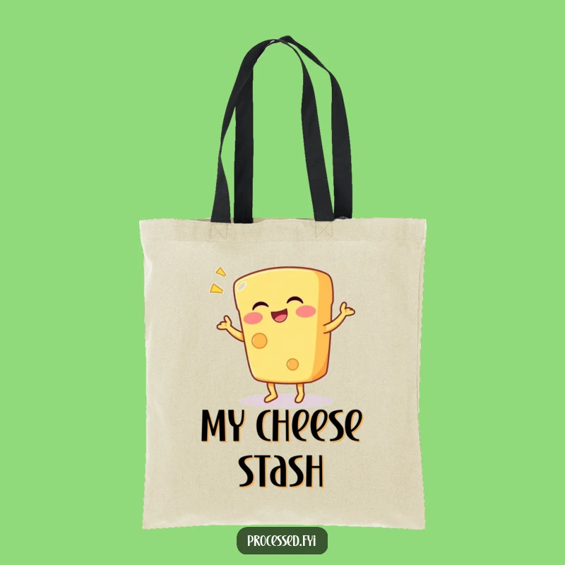 Funny Cheese Dance Tote Bag - Giggling Companion for Cheerful Outings
