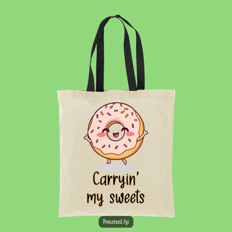 Funny Donut Dance Tote Bag: Hilarious & Practical Sweet Gift