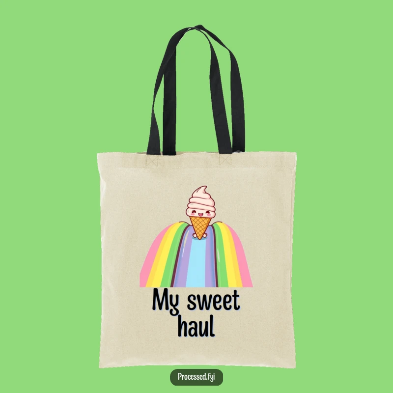 Funny Ice Cream Tote Bag: Carry Sweetness and Joy Everywhere