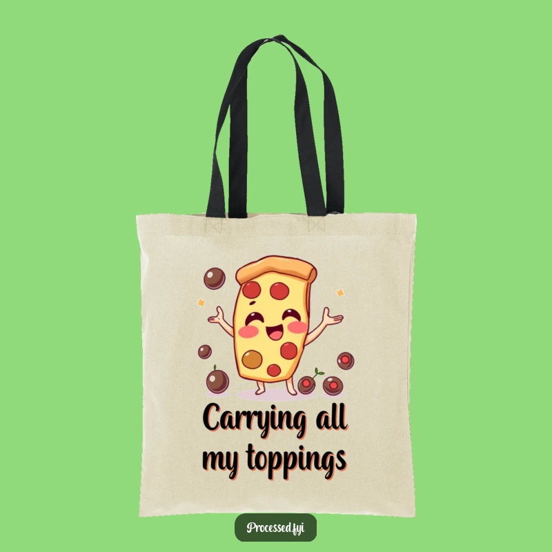 Funny Pizza Slice Tote Bag: Carry Your Style with This Playful Juggler