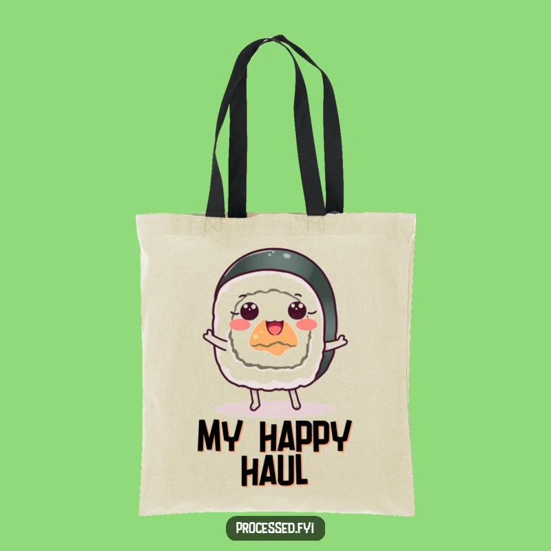 Funny Sushi Dance Tote Bag: Hilarious Carry-All for Happy Go-Getters