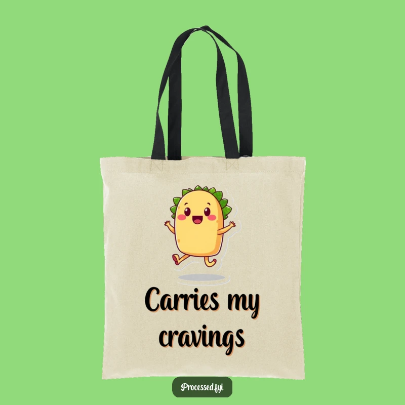 Funny Taco Skip Tote Bag: Joyful Accessory for Foodie Adventures