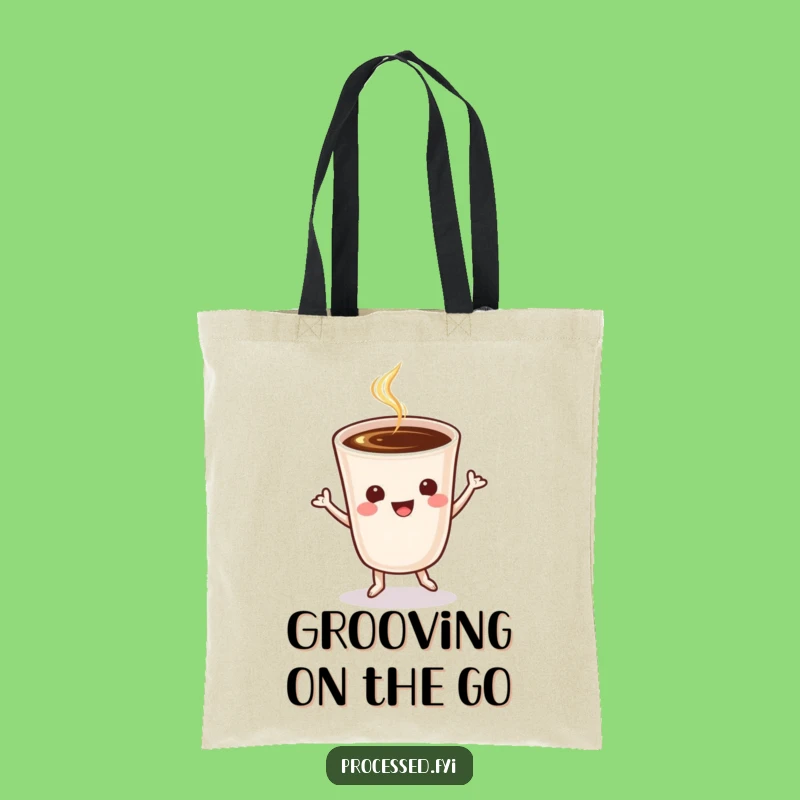 Funny Coffee Jig Tote Bag: Carry Your Caffeine and Your Cheer!